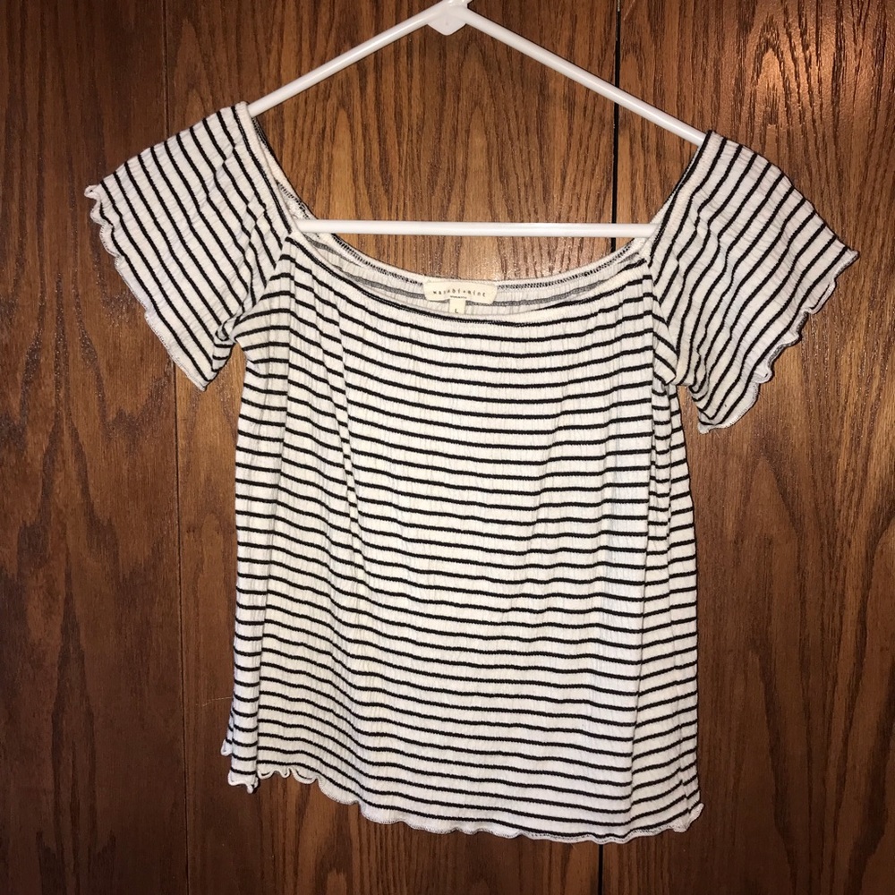 off the shoulder crop top